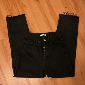 PacSun High Rise Straight leg Black denim Jeans